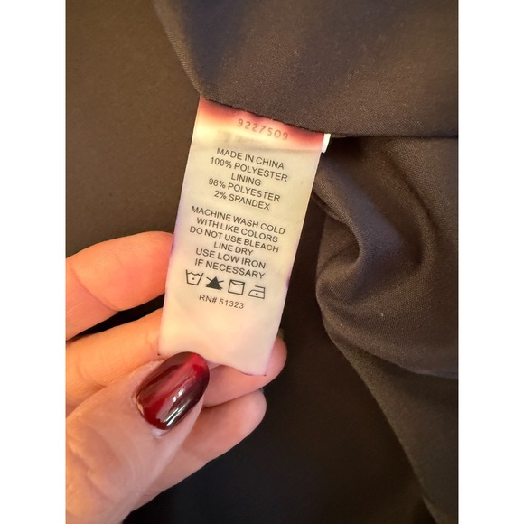 Vince Camuto Jacket Womens 2X Black Floral Bomber Full Zip Lined Pockets - Picture 8 of 13